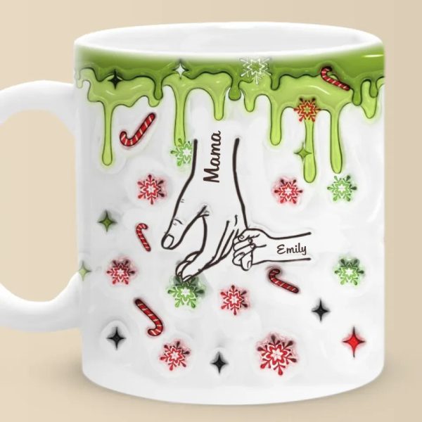 Who Needs Santa When I've Got Grandma - Family Personalized Custom 3D Inflated Effect Printed Mug - Christmas Gift For Gift For Mom, Grandma
