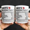 Wife Nutrition Facts Serving Size: 1 Amazing Woman, Nutrition Facts Label - Personalized Custom Coffee Mug - CPL378_MG