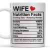 Wife Nutrition Facts Serving Size: 1 Amazing Woman, Nutrition Facts Label - Personalized Custom Coffee Mug - CPL378_MG