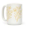Wildflower Stippled Tattoo Coffee Mug