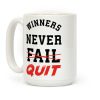 Winners Never Quit Coffee Mug