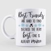 Winter Tree Life Is Better With Besties Personalized Mug