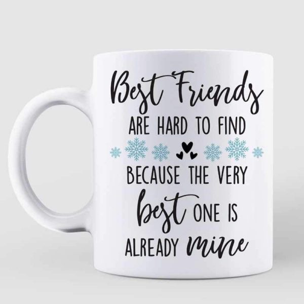 Winter Tree Life Is Better With Besties Personalized Mug