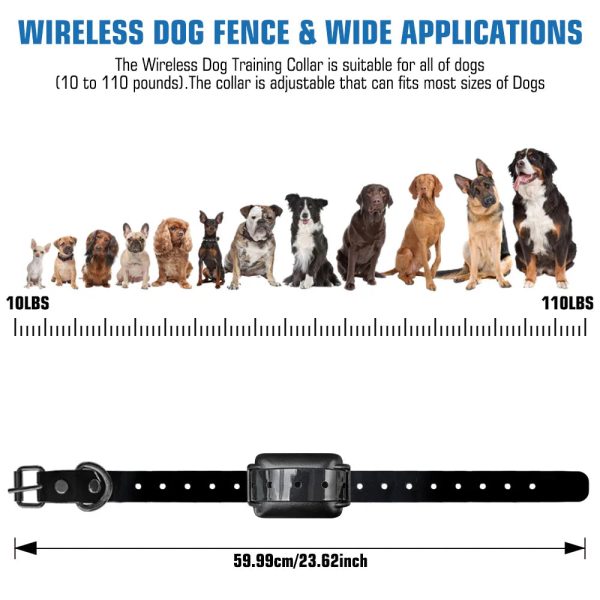Wireless Dog Fence, Electric Dog Collar Fence