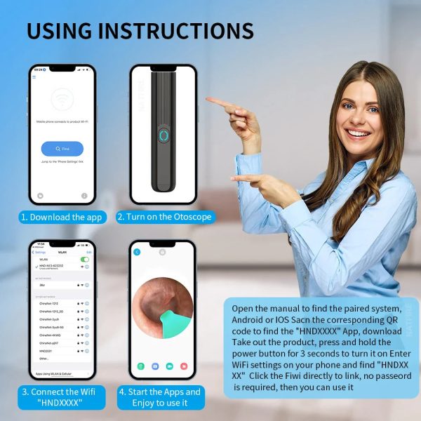 Wireless Endoscope Hd Ear Pick Set