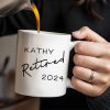 Wise Woman Happily Ever After Retirement Statement - Personalized Custom Coffee Mug - COL054_MG