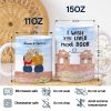 Wish You Lived Next Door - Gift For Sisters And Besties - Personalized White Edge-to-Edge Mug