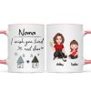 Wish You Lived Next Door Grandma & Grandkids Personalized Mug