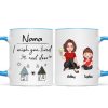 Wish You Lived Next Door Grandma & Grandkids Personalized Mug