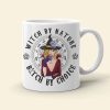 Witch By Nature Bitch By Choice-Personalized Coffee Mug- Gift For Halloween- Witch Coffee Mug