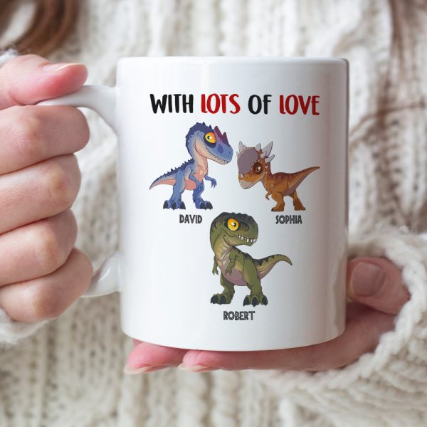 With Lots Of Love 03HUDT120623 Personalized Family Dad Mug
