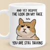 With My Expression Saying Enough - Friend Personalized Custom Mug - Christmas Gift, Birthday Gift For Best Friends, Family Members, Coworkers, Yourself