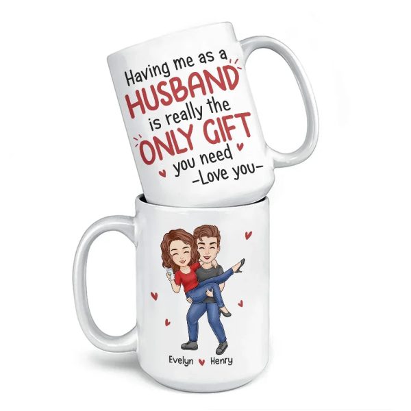 With You, Every Moment Is An Adventure - Couple Personalized Custom Mug - Christmas Gift For Husband Wife, Anniversary