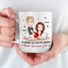 With You, My Heart Is Full - Couple Personalized Custom Mug - Gift For Husband Wife, Anniversary