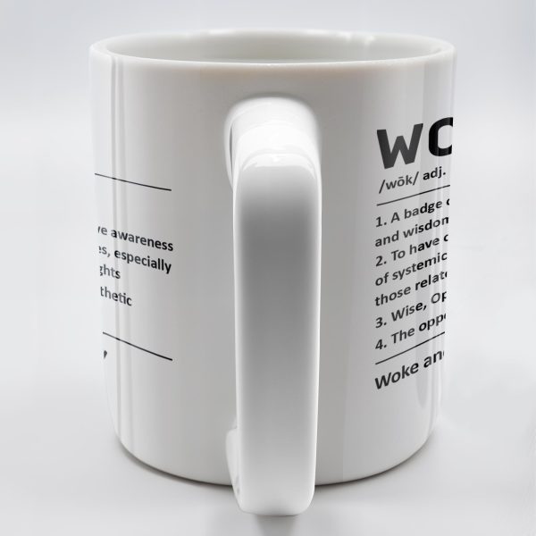 Woke Definition Mug With Active Awareness of Injustices - Personalized Custom Coffee Mug - FAM309_MG