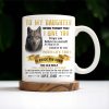 Wolf And Banner Inspirational Love Message For Daughter - Personalized Custom Coffee Mug - DAU096_MG