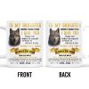 Wolf And Banner Inspirational Love Message For Daughter - Personalized Custom Coffee Mug - DAU096_MG
