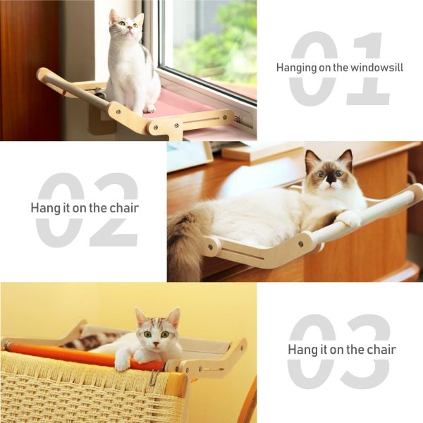 Wooden Cat Window Perch
