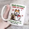 Woofy Christmas Thanks For Picking Up Our Stuff, Personalized Dog Christmas Mug, Christmas Gift