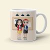Work Bestie, Gift For Coworkers, Personalized Mug, Funny Bestie Coworkers Mug