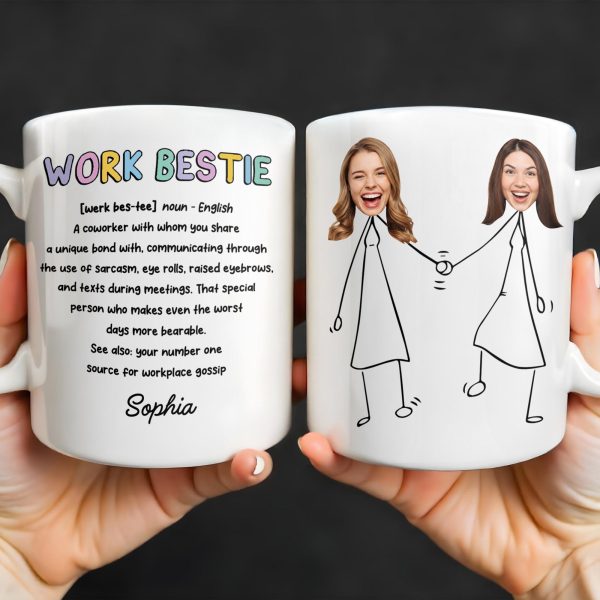 Work Bestie Unique Bond With Coworker - Personalized Custom Coffee Mug - COL108_MG