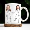 Work Bestie Unique Bond With Coworker - Personalized Custom Coffee Mug - COL108_MG