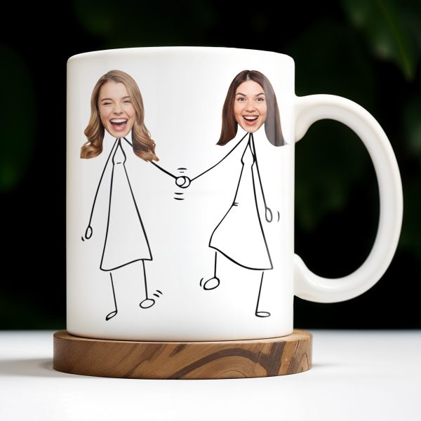 Work Bestie Unique Bond With Coworker - Personalized Custom Coffee Mug - COL108_MG