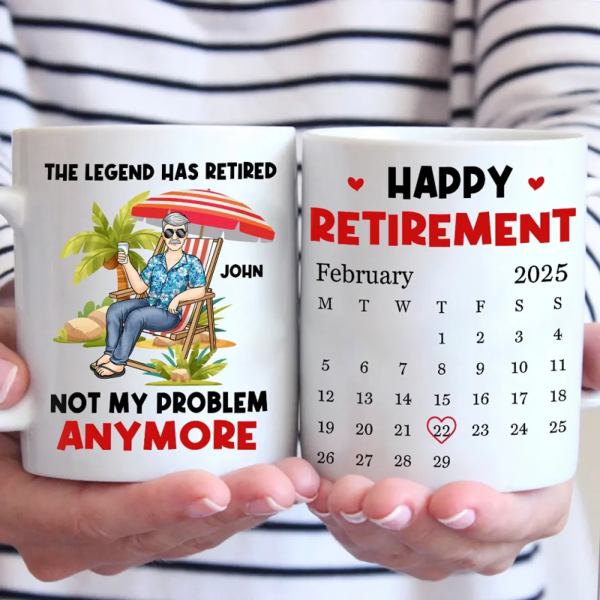 Work Ends, Life Begins - Coworker Personalized Custom Mug - Appreciation, Retirement Gift For Coworkers, Work Friends, Colleagues