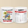 Work Ends, Life Begins - Coworker Personalized Custom Mug - Appreciation, Retirement Gift For Coworkers, Work Friends, Colleagues
