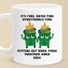 Work Friends Make My Heart Happy - Coworker Personalized Custom Mug - Gift For Coworkers, Work Friends, Colleagues