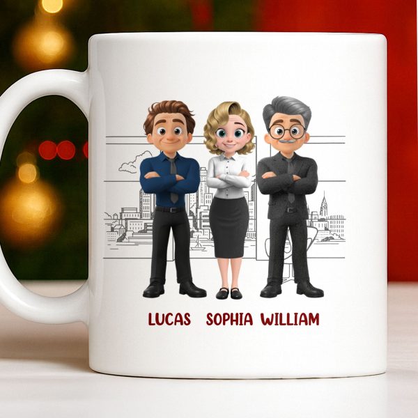 Work Made Us Colleagues But Our Conversations Made Us Friends - Personalized Custom Coffee Mug - COL122_MG