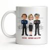 Work Made Us Colleagues But Our Conversations Made Us Friends - Personalized Custom Coffee Mug - COL122_MG