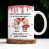 Work Made Us Coworkers But Bonding About Those Dumb Bi****es Made Us Friends - Personalized Custom Coffee Mug - BST475_MG