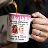 Work Made Us Coworkers, Cartoon Portraits And Wine Glass - Personalized Custom Coffee Mug - COL109_MG