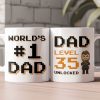 World's #1 Dad - Personalized Mug - Father's Day, Birthday Gift For Husband, Dad, Father, Daddy, Papa