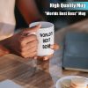 World's Best Boss Coffee Mug, Funny Office Gift for Boss Male Female, Boss Day Birthday Christmas Gift from Coworkers Employees