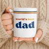 World's Best Dad Coffee Mug - Personalized Custom Coffee Mug - HIM003_MG