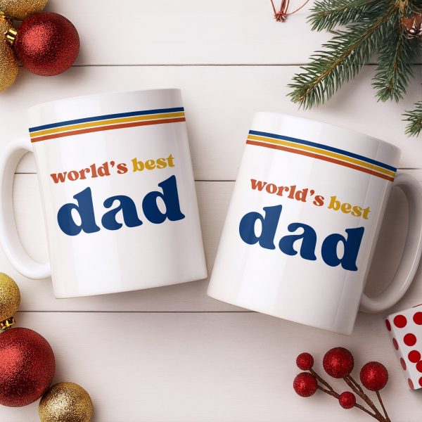 World's Best Dad Coffee Mug - Personalized Custom Coffee Mug - HIM003_MG