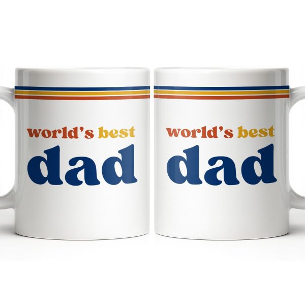 World's Best Dad Coffee Mug - Personalized Custom Coffee Mug - HIM003_MG