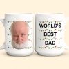 World's Best Dad Funny Custom Face - Personalized Photo Mug