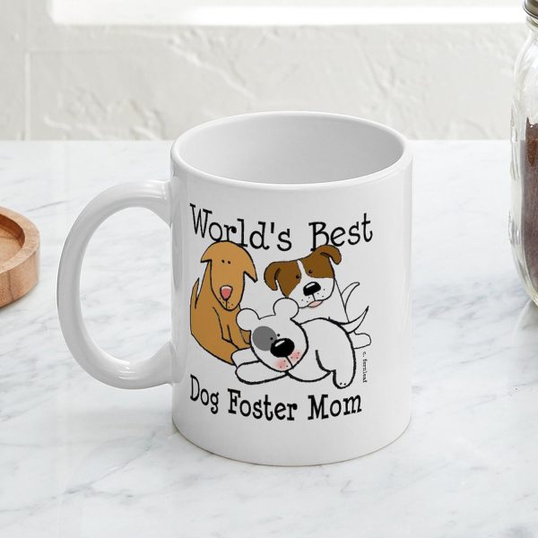 World's Best Dog Foster Mom Coffee Mug Gift for Dog Foster Mom, Dog Lover Gift