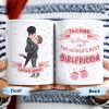 World's Best Girlfriend Romantic Couple Design - Personalized Custom Coffee Mug - CPL218_MG