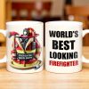 World's Best Looking Firefighter - Personalized Custom Coffee Mug - FIF002_MG