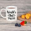 World's Best Mom And Dad Coffee Mug Set, Gift for Parents from Daughter Son Kids Anniversary Birthday Gift