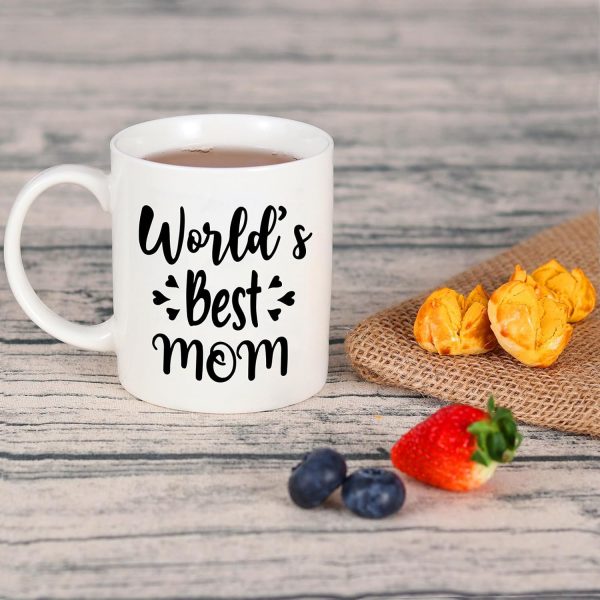 World's Best Mom And Dad Coffee Mug Set, Gift for Parents from Daughter Son Kids Anniversary Birthday Gift