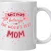 World's Best Mom Coffee Mug, Funny Gift for Mom from Daughter Son Kids Husband, Birthday Mother's Day Christmas Gift Idea