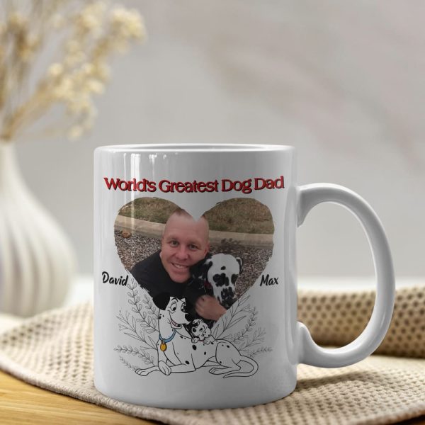 World's Greatest Dog Dad, Personalized Dog Dad Mug, Dog Lover Mug Gift, 02OHPO201223