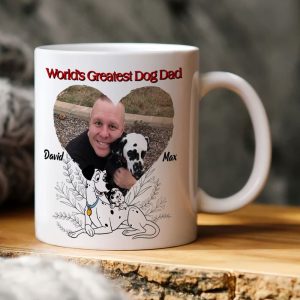 World's Greatest Dog Dad, Personalized Dog Dad Mug, Dog Lover Mug Gift, 02OHPO201223