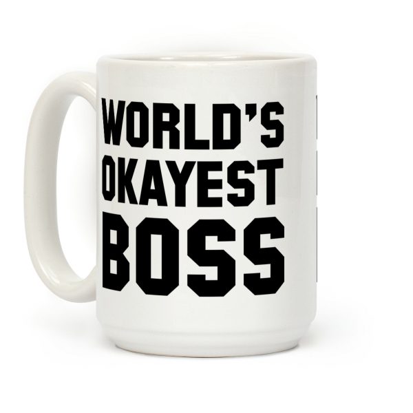 World's Okayest Boss Coffee Mug