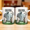 World's Okayest Golfer, Golf Shirt, Golf Clubs, Golf Cap - Personalized Custom Coffee Mug - FAM318_MG
